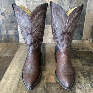 Justin Vintage Pointed Toe Western Cowboy Boots Mens 11.5 EEE